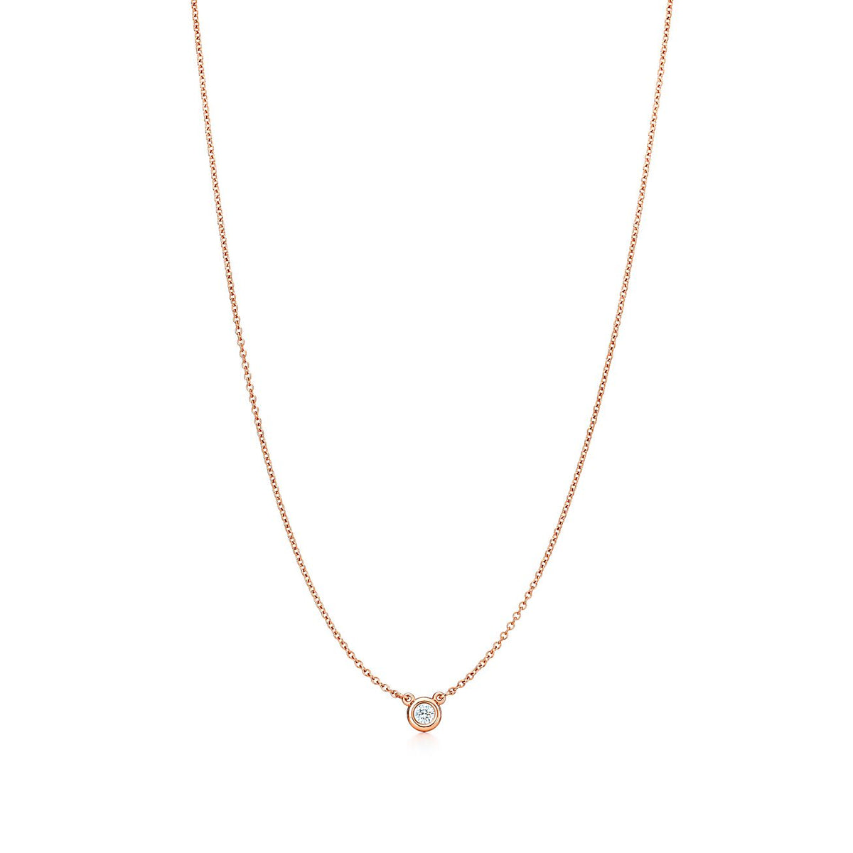 Tiffany Elsa Peretti Diamonds 18K Gold Necklace