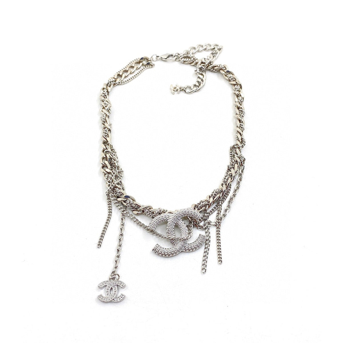 Chanel Chain Diamond 18K Gold Necklace