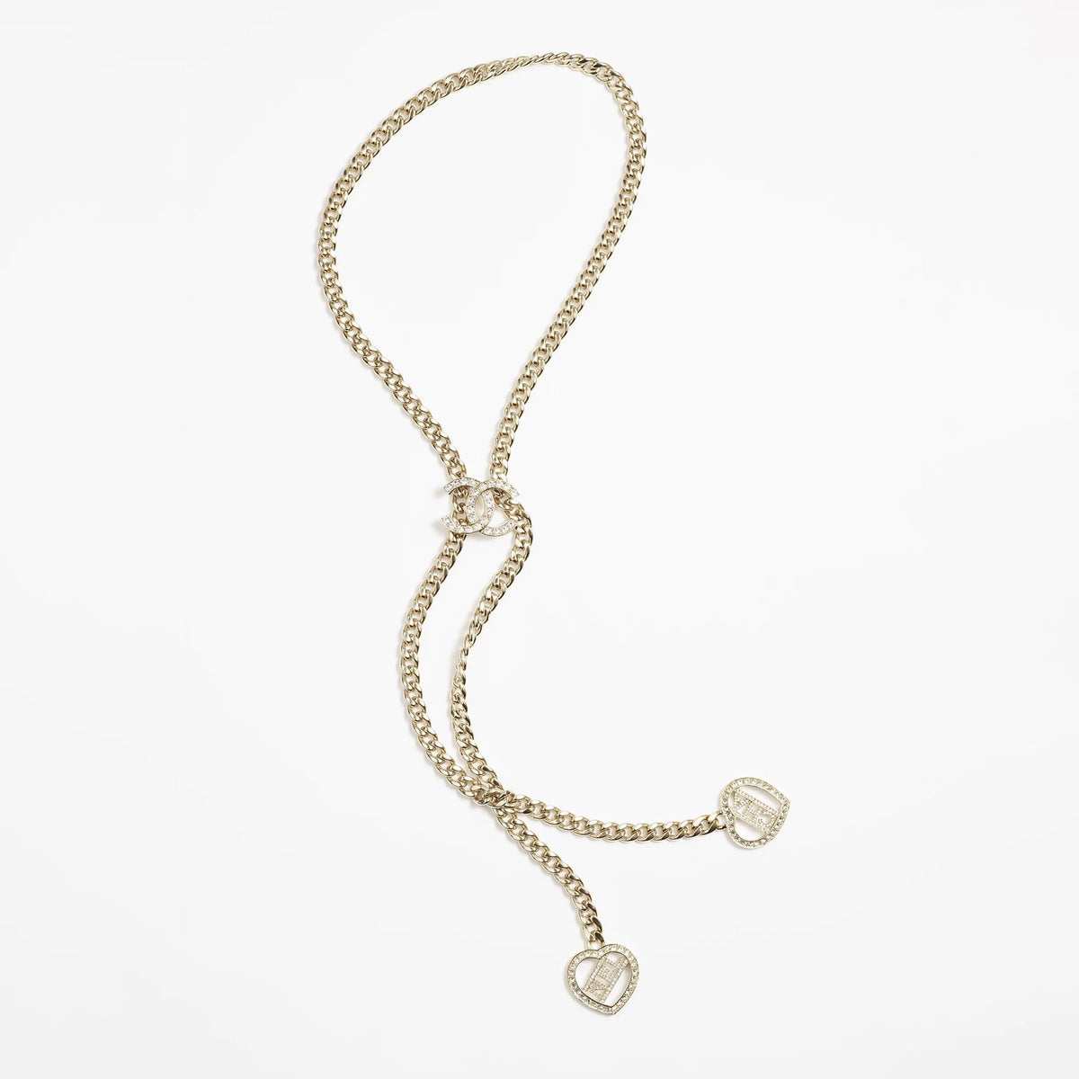 Chanel Heart Chain 18K Gold Necklace