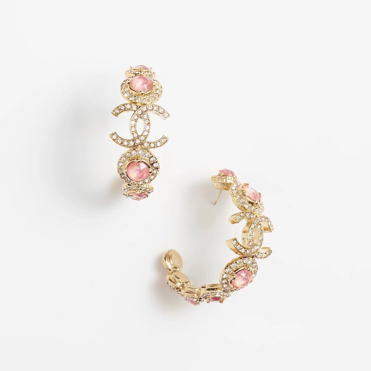 Chanel Flowers 18K Gold Earrings
